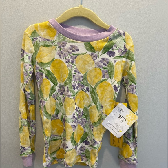 Burt’s Bees brand new Lemon and Floral Long Sleeve Shirt - Picture 1 of 3